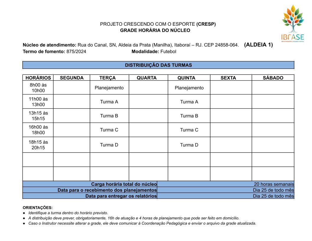 Grade horária - Aldeia 1.docx