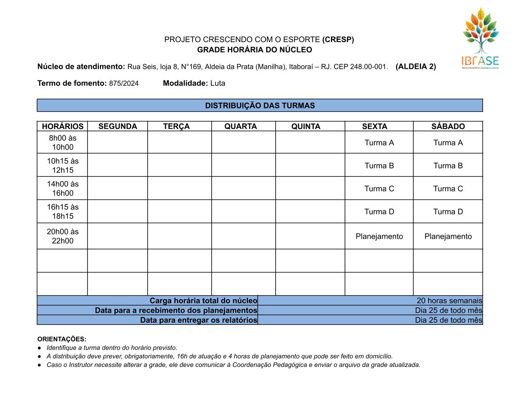 Grade horária do Aldeia II (LUTA).docx